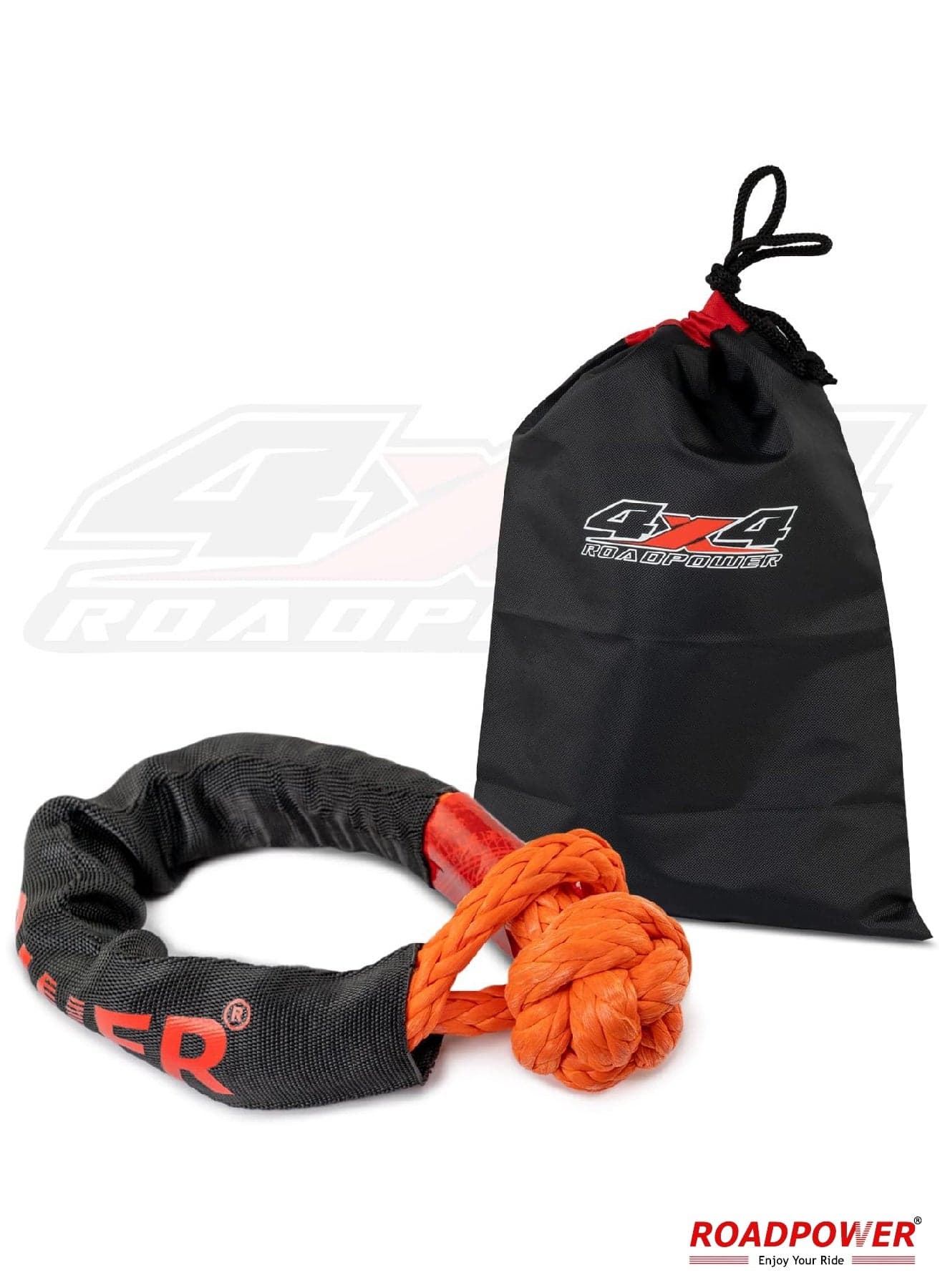 Soft Shackle Synthetic Soft Rope Shackles For Winch Outdoor Activity With Storage Bag 17600 Kg Breaking Strength RP SS17