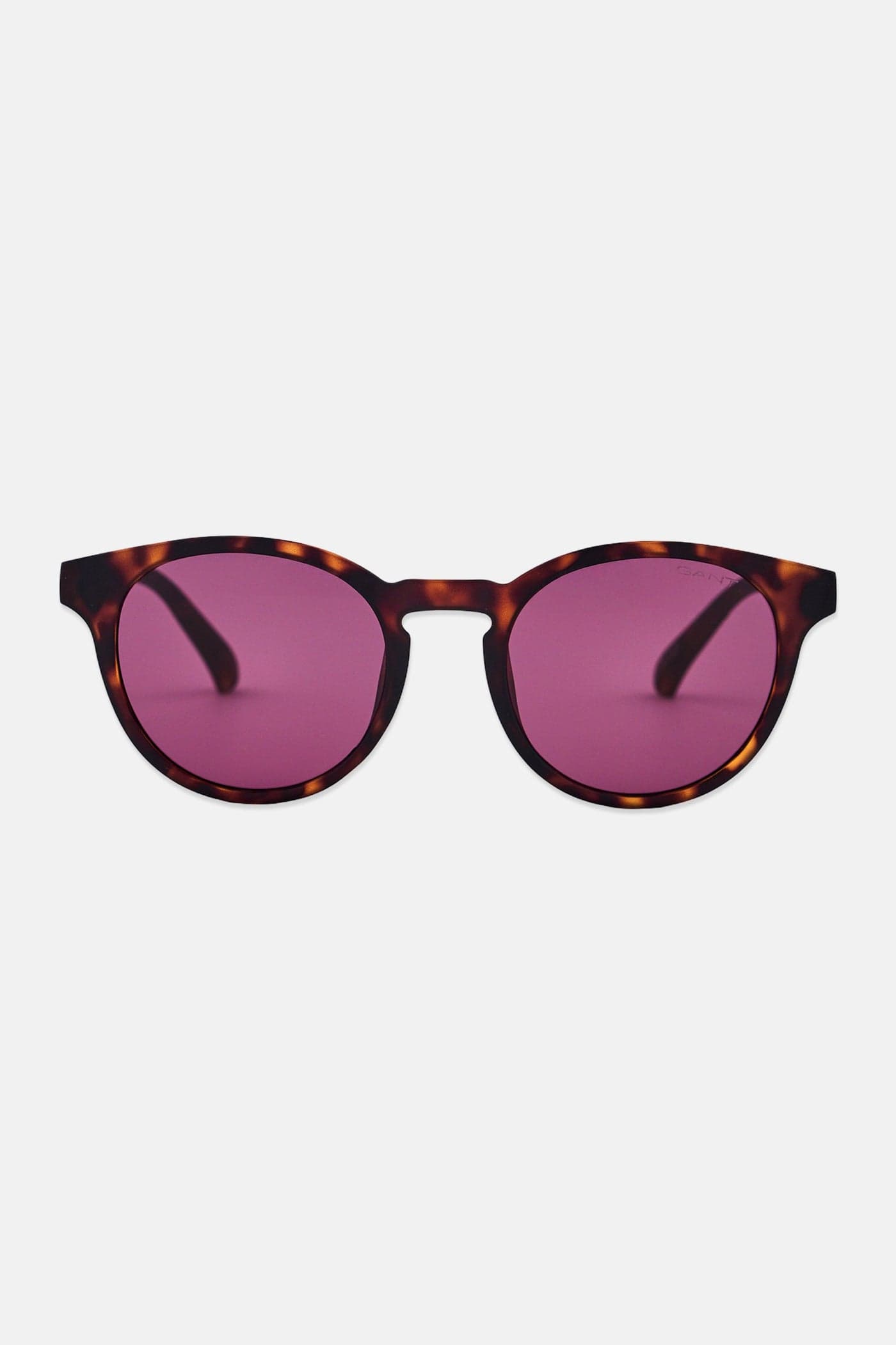 Men GA00026 52E Round Sunglasses, Dark Havana