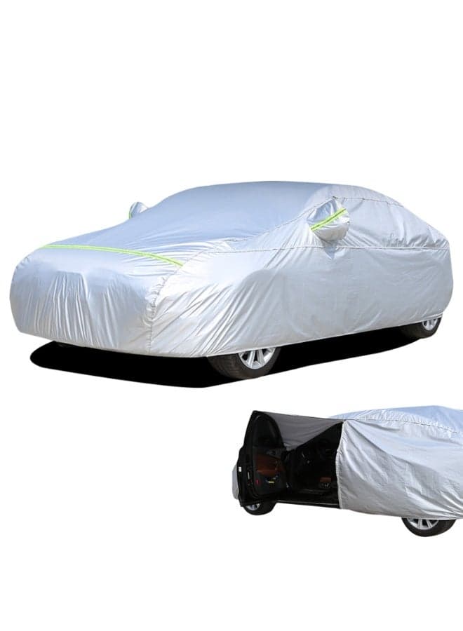 Car Cover for SUV/Sedan/Hatchback- UV, Sun, Water and Dust Protection, Universal Full Car Covers with Storage Bag, All Weather Indoor/Outdoor Use to Prevent Scratches and Pollutants