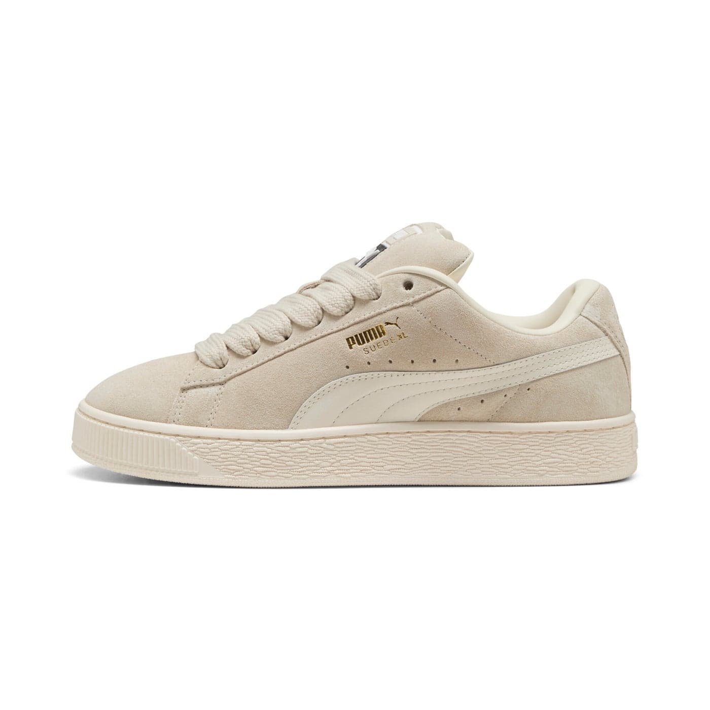 Suede XL Mens White Sneakers