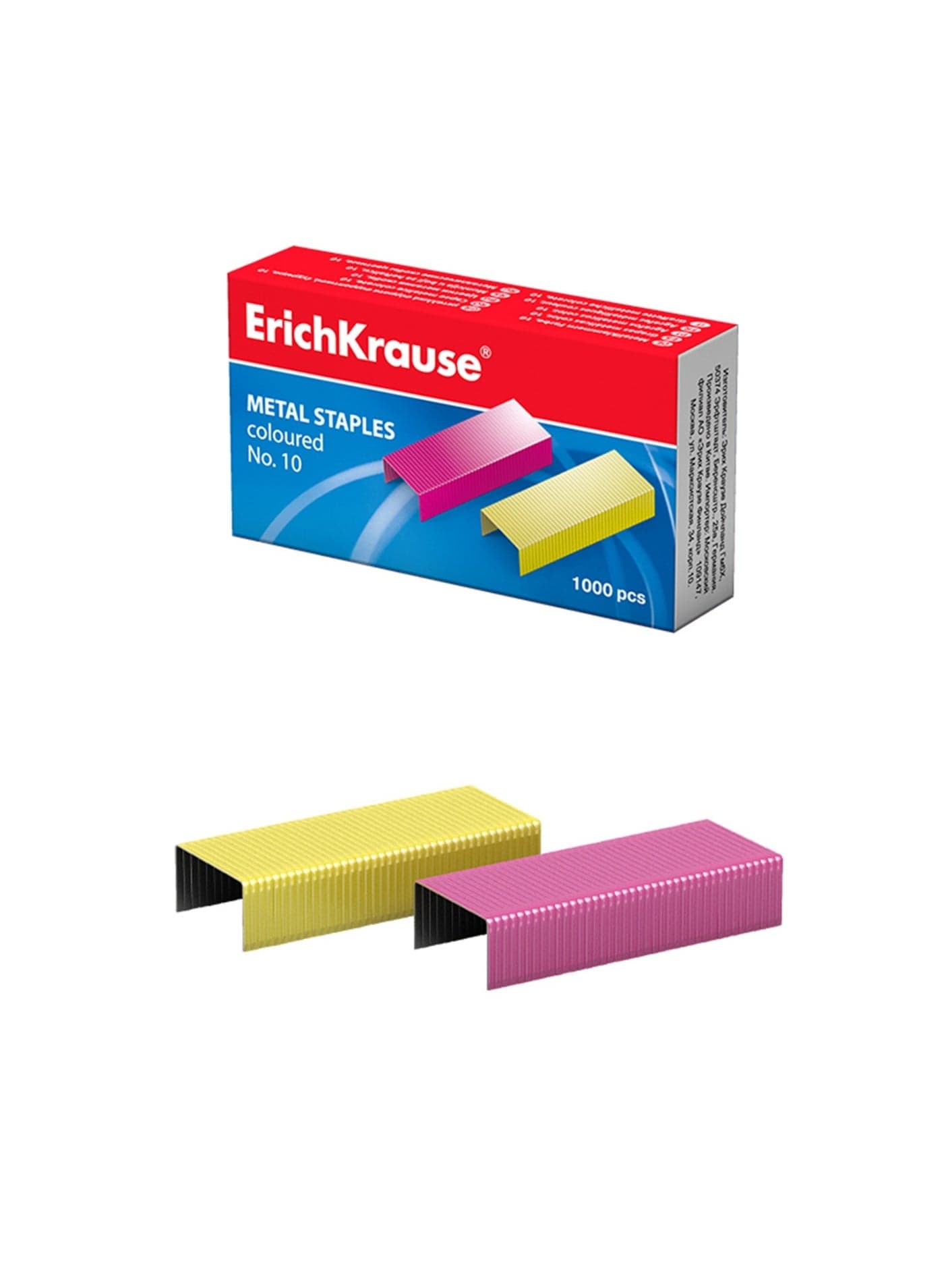 1000-Piece Coloured Staple Pins #10 Size