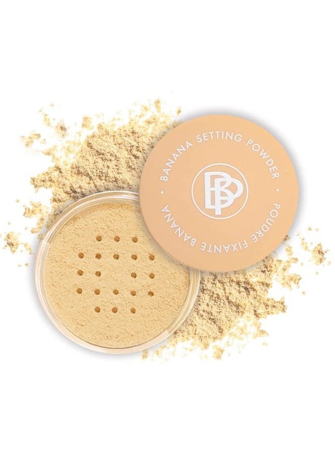 Banana Setting Powder | Lightweight Color-Correcting Powder with All Day Makeup Protection | Eliminates Blotchiness and Dark Under-Eye Circles | Talc-Free | Matte Tint - Original - 0.14 Oz