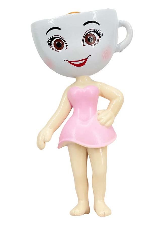 Ballerina Cappuccino Brainrot Toy Figure 4 Inch – Cute Cup Character With Ballet Dress Design, Quirky Collectible Desk Toy, Shelf Display, And Fun Gift