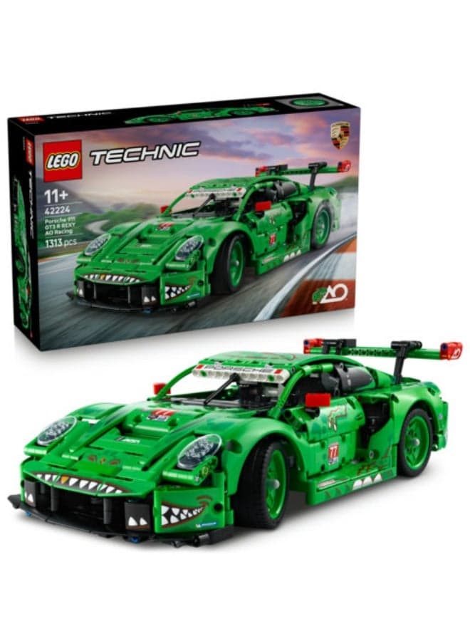 Technic Porsche 911 GT3 R REXY AO Racing Car Toy 42224 (Age 11+, 1313 Pieces)
