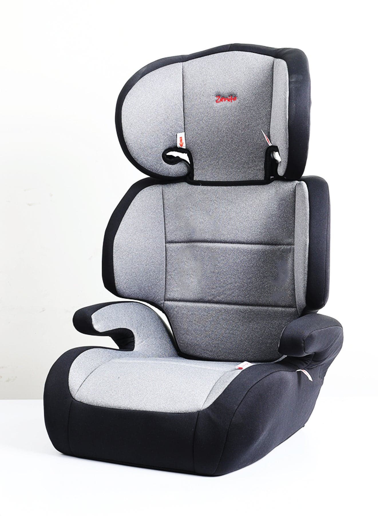 Zenito Toddler Lightweight High back Booster Car Seat, Group 2/3 (4 to 12 Years Approx, 15-36 kg) Forward facing- Black/Grey