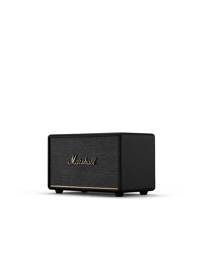 Acton III 60W Premium Home Wireless Speaker With Bluetooth 5.2 And Multiple Inputs - Enjoy signature Marshall Sound Black