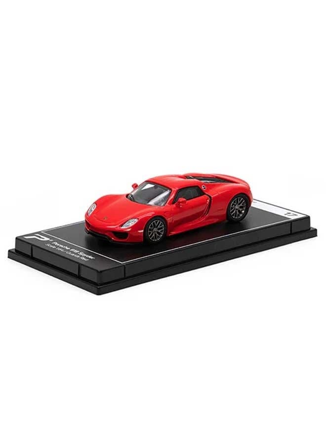 PosterCars - 1:64 Scale Porsche 918 Spyder (Guards Red) Hypercar League Collection, Diecast Models