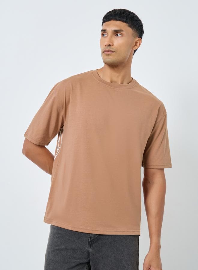 Back Tiger Print Oversized T-Shirt