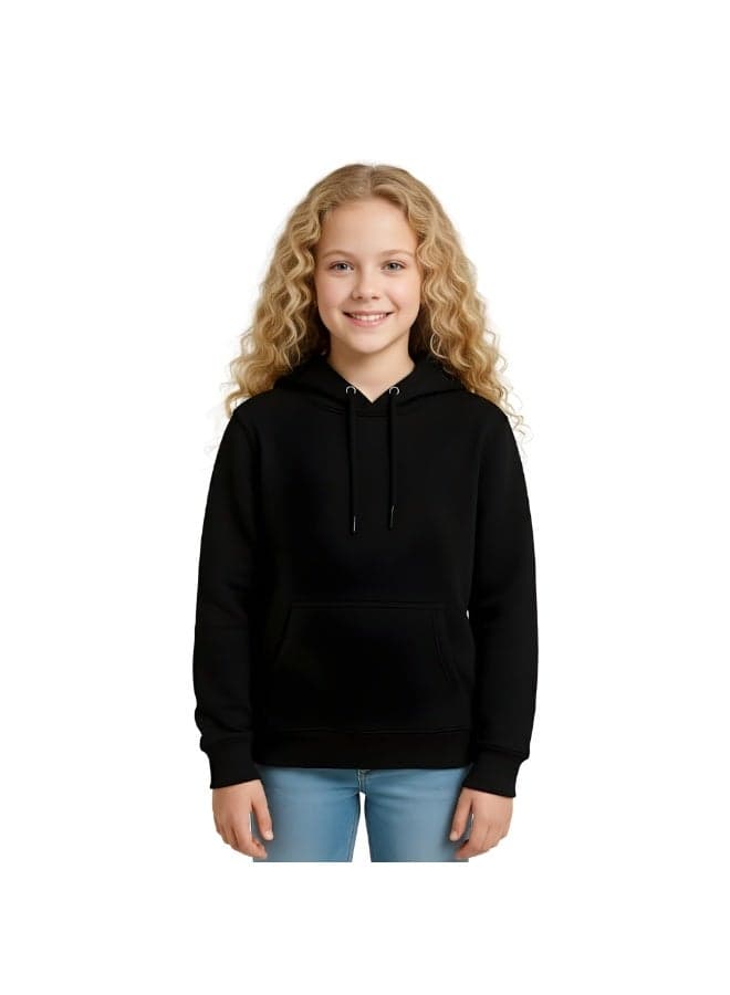 Kids Girls Hoodie – Long Sleeve Hooded Pullover With Kangaroo Pocket – Soft Cotton For School, Trips,Playtime,Daily Wear And Outdoor Use – Comfortable Fit