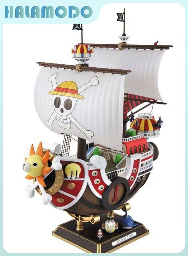 One Piece 29cm Thousand Sunny Pirate Ship Figurine - High-Detail Anime Replica with Mechanical Design, Perfect for Display and Gifting