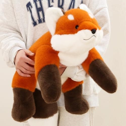 Ditucu Fox Stuffed Animal Realistic Plush Toys Cute Soft Hugging Plushies Gifts for Kids 16 inch