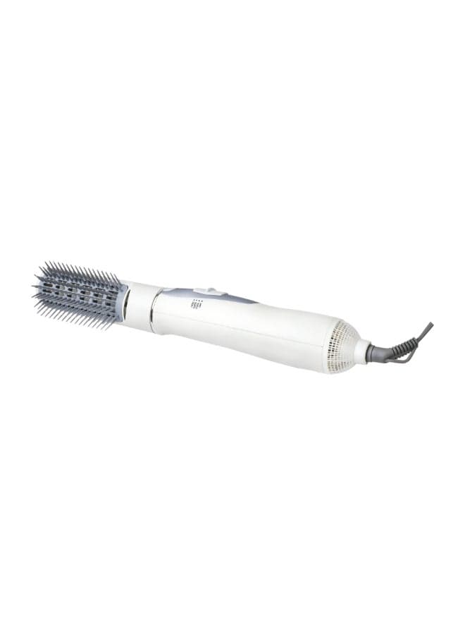 2 IN 1 Hair Styler - Hot Air Brush With 3 Temperautures Cool Air Setting Overheat Protection White/Grey