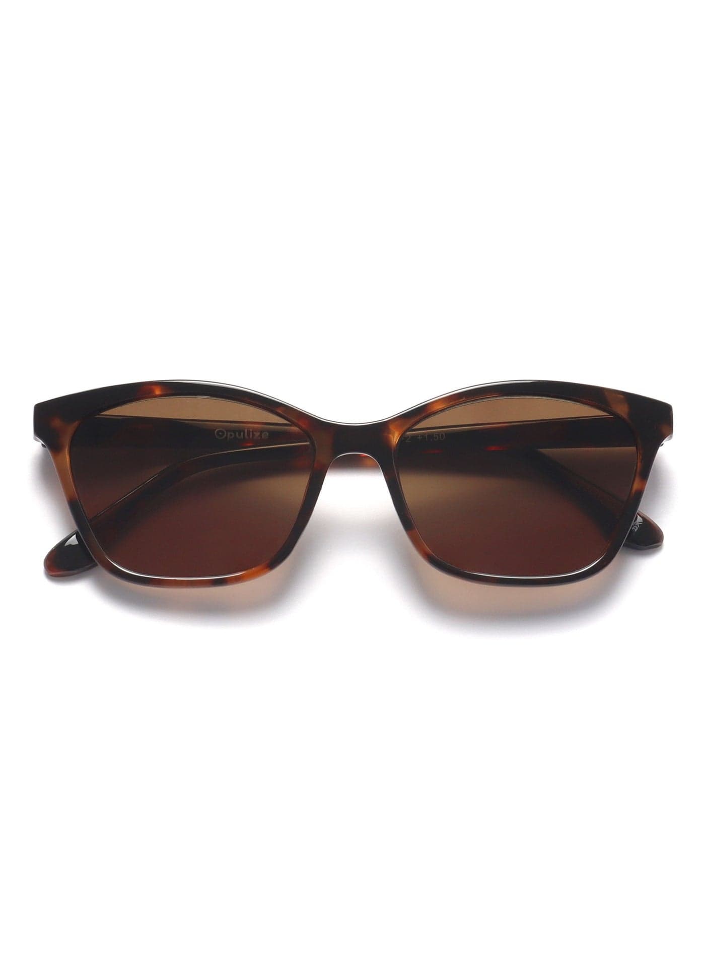KAT Sunglasses for Women Men, Cat-Eye Frame with Spring Hinges and Tinted UV400 Protection Lens, Brown Tortoiseshell (Pack of 1)