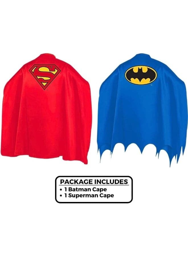 Kids Superman and Batman Capes- 2 pcs.