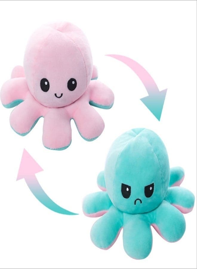 Reversible Octopus Plush Doll Baby Reversible Plushie Stuffed Animal Cute Octopus Toys for Children Girls Boys Birthday Gift