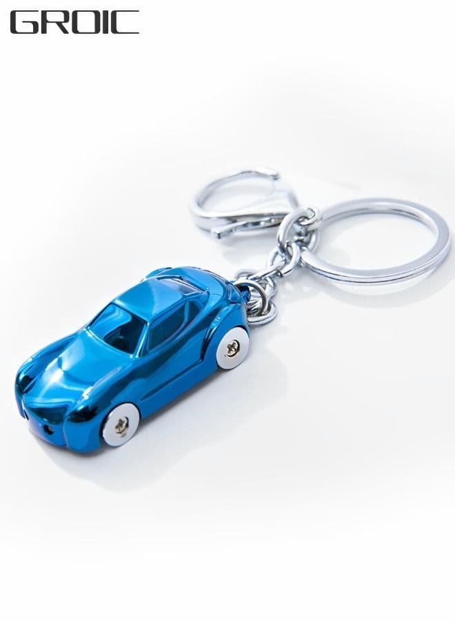 Creative Key Chain Car Keychain Flashlight with LED Lights,Creative Car Key Holder Flashlight,2 in 1 Cute Car Key Chain Ring,Auto Supplies