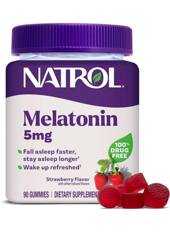 Melatonin Sleep, Strawberry, 5 Mg - 90 Gummies Packaging May Vary