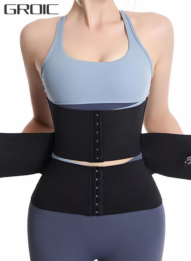 Waist Trainer Workout Waist Cincher Trimmer Adjustable Workout Girdle Body Shaper Underbust Waist Corsets Tummy Control Hourglass Body Shapewear L