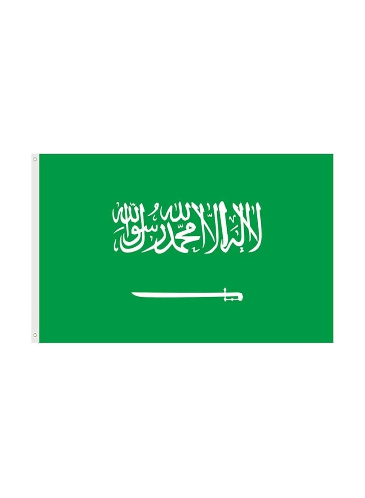 Saudi Flag 3x5ft Outdoor or Indoor Flag for Sport Events and Home - Polyester - Size 90x150cm - Perfect for Sports Fan Flag