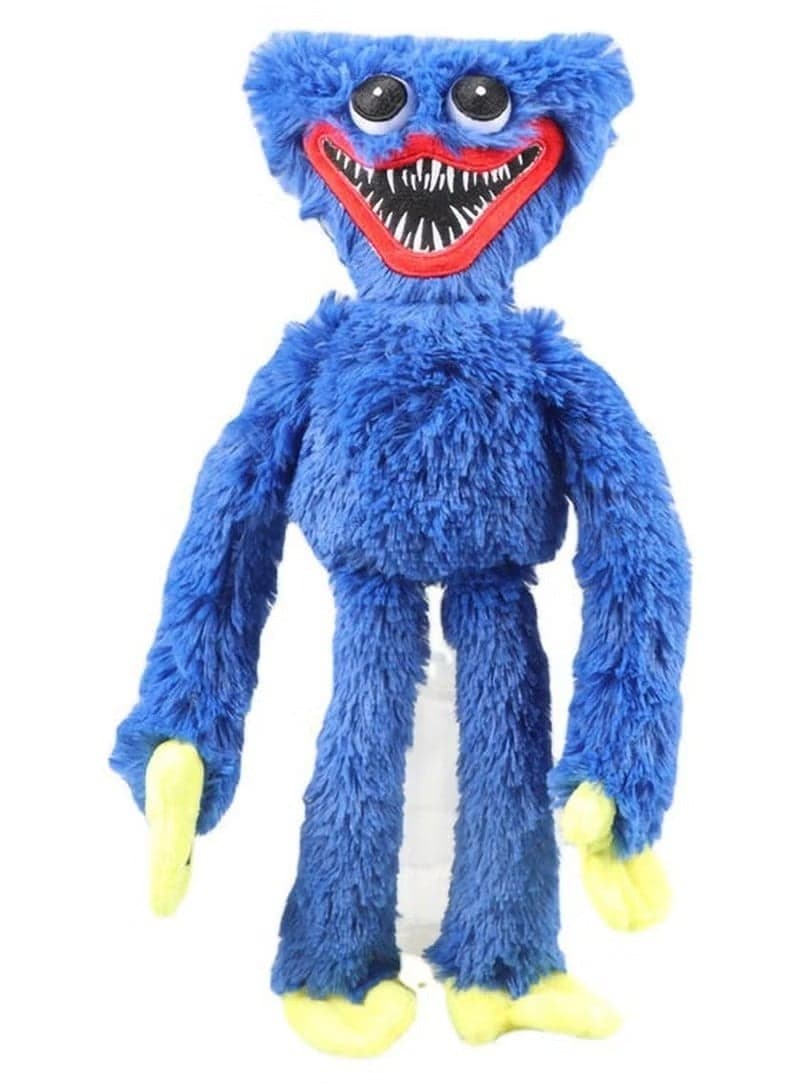 Huggy Wuggy Game Cartoon Character Plush Toy, Blue 40X18X6cm
