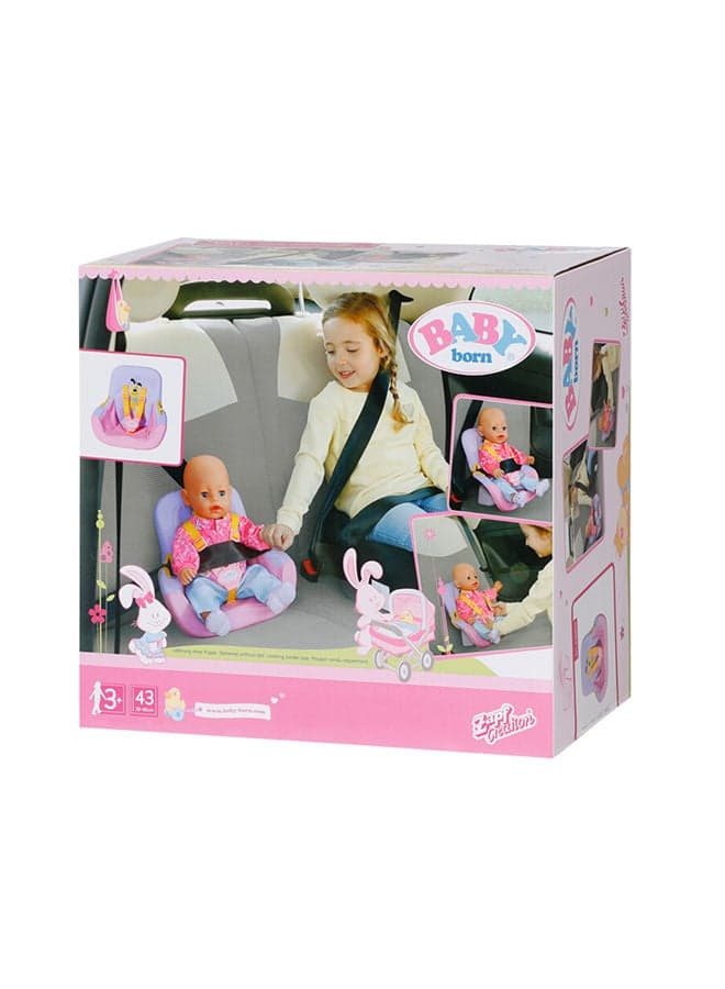 Car Seat With Belt System For 36 & 43 cm Doll
