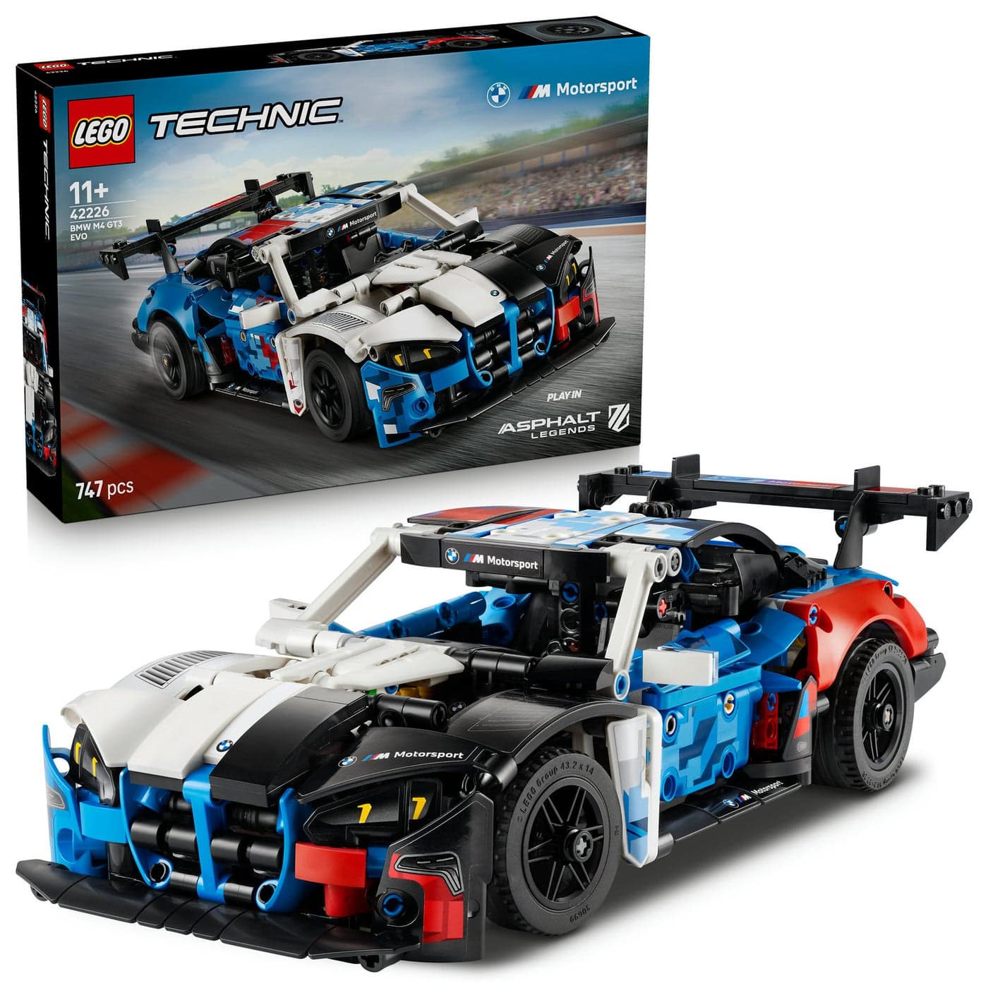 LEGO Technic BMW M4 GT3 EVO Race Car 42226 Building Toy Set (747 Pieces)