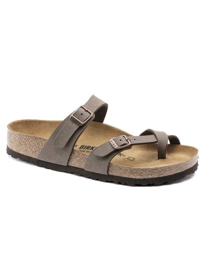 BIRKENSTOCK Mayari Comfortable Cork Footbed Sandals - Mocha Brown, Adjustable Straps for All-Day Wear