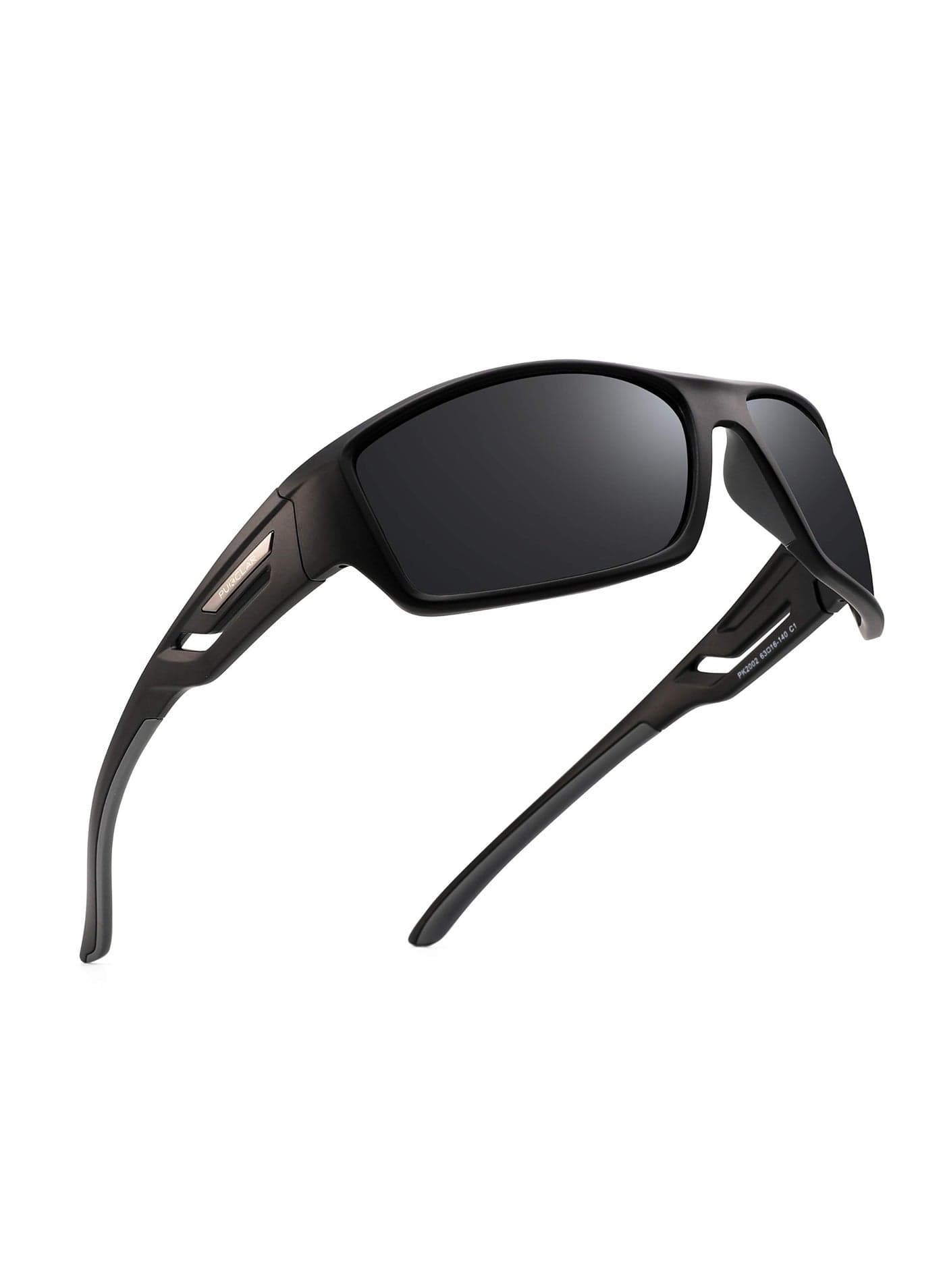 PUKCLAR Polarised Sports Sunglasses for Men Women - Lightweight TR90 Frame, UV400 Protection, Spring Hinges for Driving Cycling Running