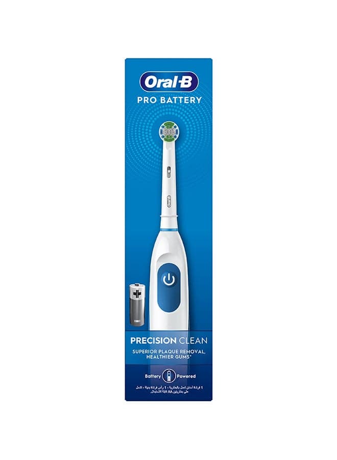 Pro Battery Precision Clean Electric Toothbrush, Superior Plaque Removal, 1 Count