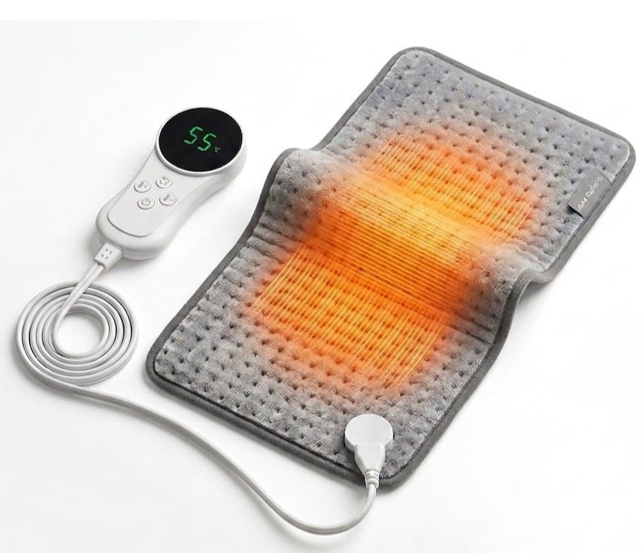 Electric Heating Pad with Digital Controller, Adjustable Temperature Soft Washable Heating Mat for Back, Neck, Shoulders, Abdomen, Legs and Muscle Relaxation Automatic Shut Off Machine Pain Relief Heating Pad