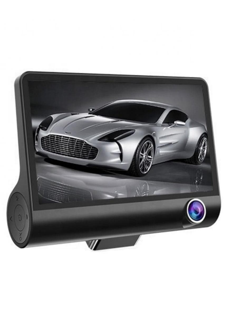 HD 1080p Front and Black and Internal Camera Car DVR Dash Cam Vehicle Monitoring Camera Car Black Box