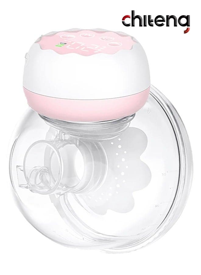 Electric Hands-Free Breast Pumps, Wearable Breast Pump with 4 Modes, 12 Levels, LCD Display, Memory Function Rechargeable with Massage and Pumping Mode 24mm Flange