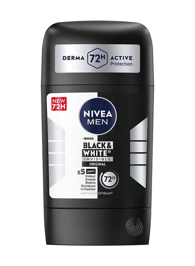 Men Black And White Invisible Antiperspirant Deodorant Stick