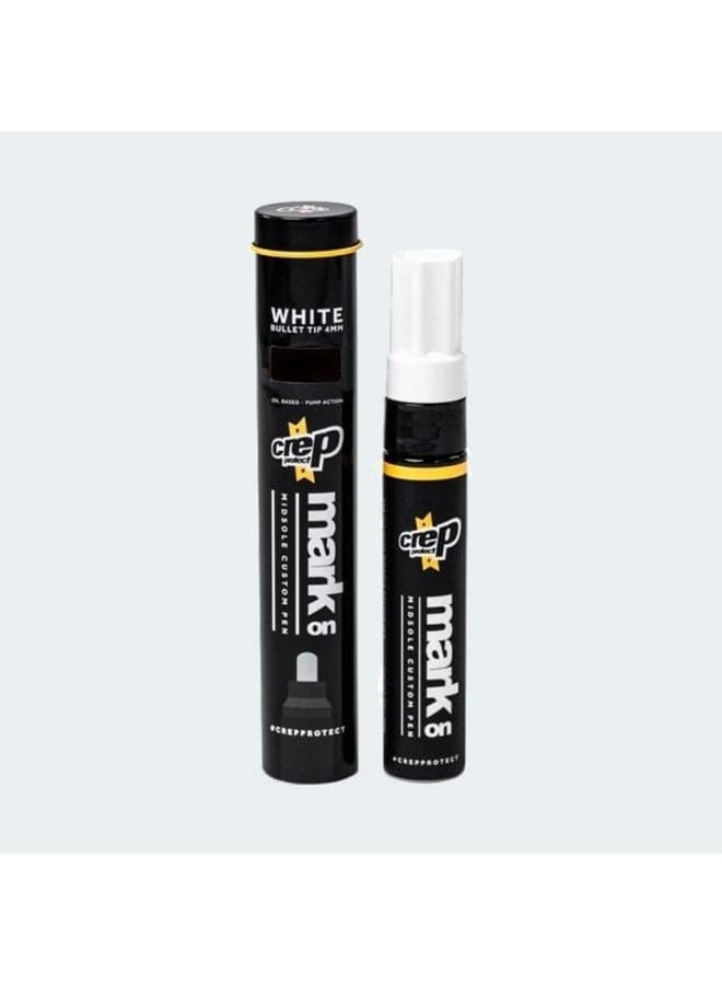 Crep Protect Mark On White – Midsole Custom Paint Pen | 4mm Bullet Tip Sneaker Restorer