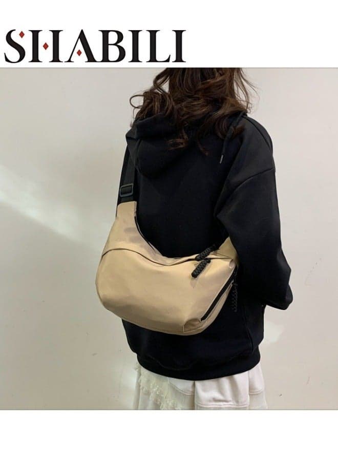 Unisex Versatile Large-capacity Crossbody Bag, Boys' and Girls' Nylon Material Messenger Bag Shoulder Bag Satchel Bag Sling Bag, Daily Commuting Carry Bag Side Bag for Student,Teenagers, Men,Women