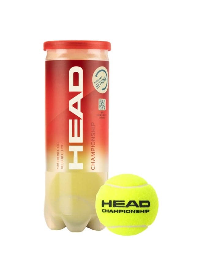 Championship Tennis Balls – Pack of 3 – Durable, All-Court Play for Beginners and Club Players – Professional Tennis Racquet – High Performance | Lightweight | Power & Control - Premium tennis_balls designed for performance, durability, and comfort