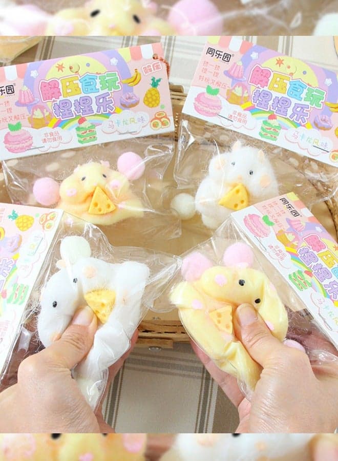 5 Cute Squid Toys Designed with Hamsters and Random Color Cat Claws, A Heart Stopping and Adorable Toy to Reduce Stress