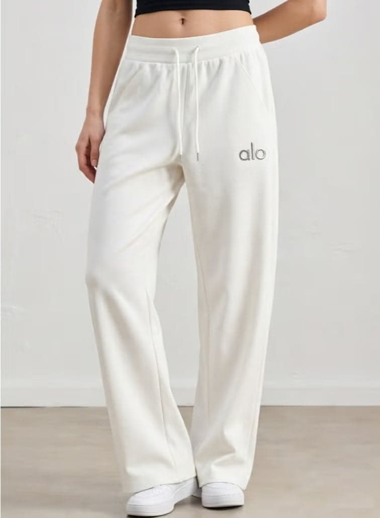 Women's Wide Leg Pants - Casual Sweatpants