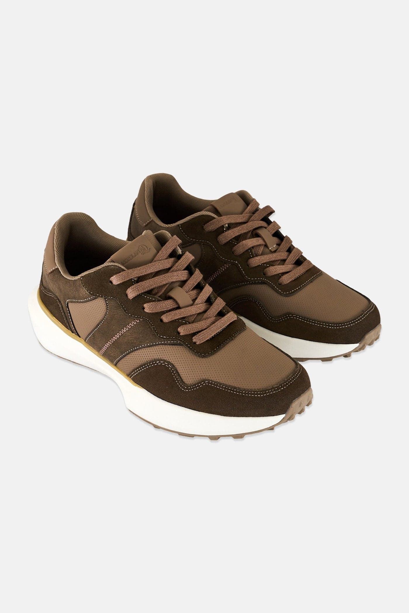 Men Lace Up Outdoor Shoes, Brown