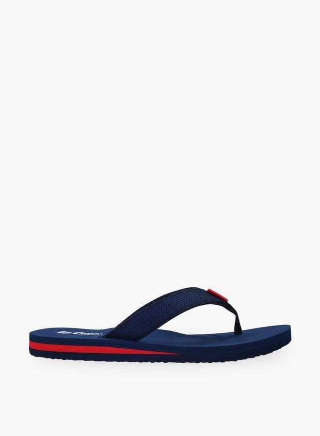 Men Logo Print Flip-Flops