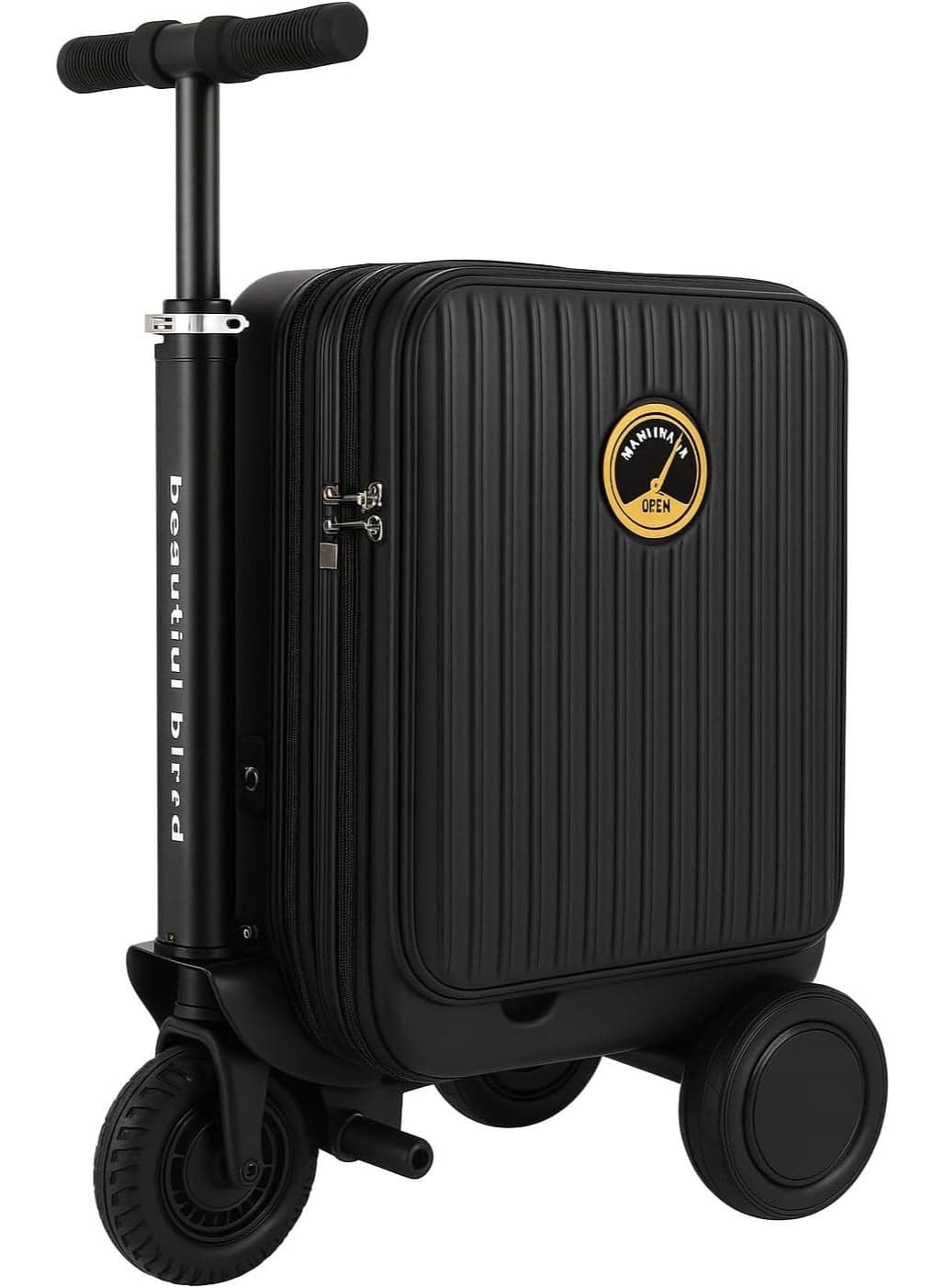 Luggage 20-Inch Rideable Suitcase, Electric Scooter Luggage Carry On Luggage with Removable Battery, TSA Lock,Load 110Kg Smart Riding Suitcase