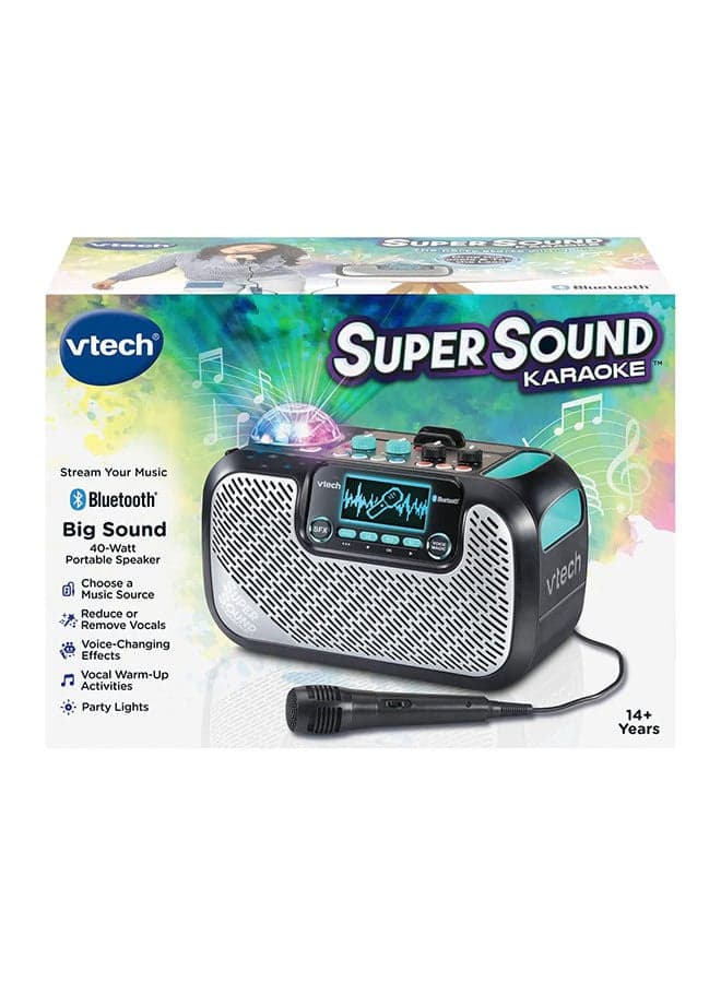 Super Sound Karaoke, Portable Karaoke Speaker With Microphone| Musical Toy Suitable For Boys And Girls 14+ Years