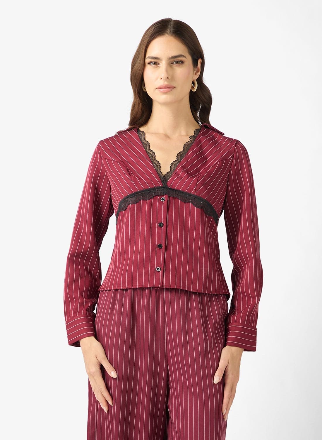 Pinstripe Blouse