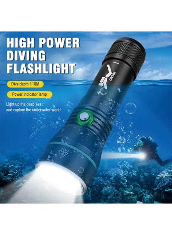 S3 Deep Sea Diving Flashlight - High-Intensity Underwater Photography Light, Waterproof and Durable