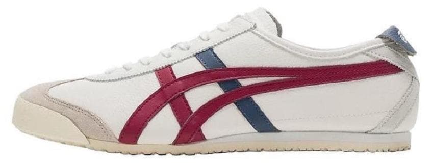 Mexico 66 Athlesiure Sneakers White/Red/Navy Blue For Women/Men/Students