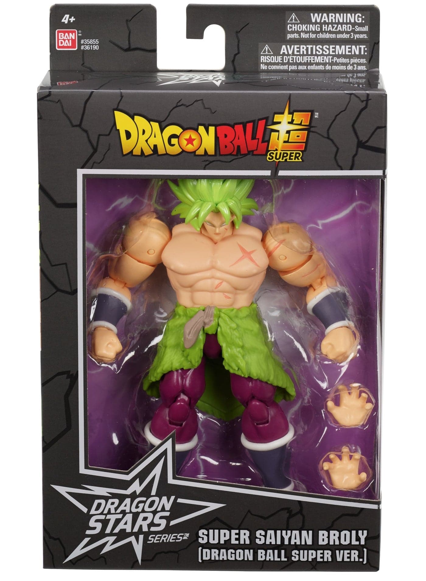 Dragon Ball Stars Super Saiyan Broly 6.5-Inches | Collectible Action Figure | Display Figure | Interchangeable Hands | Perfect Gift for Collectors, Manga & Anime Lovers!