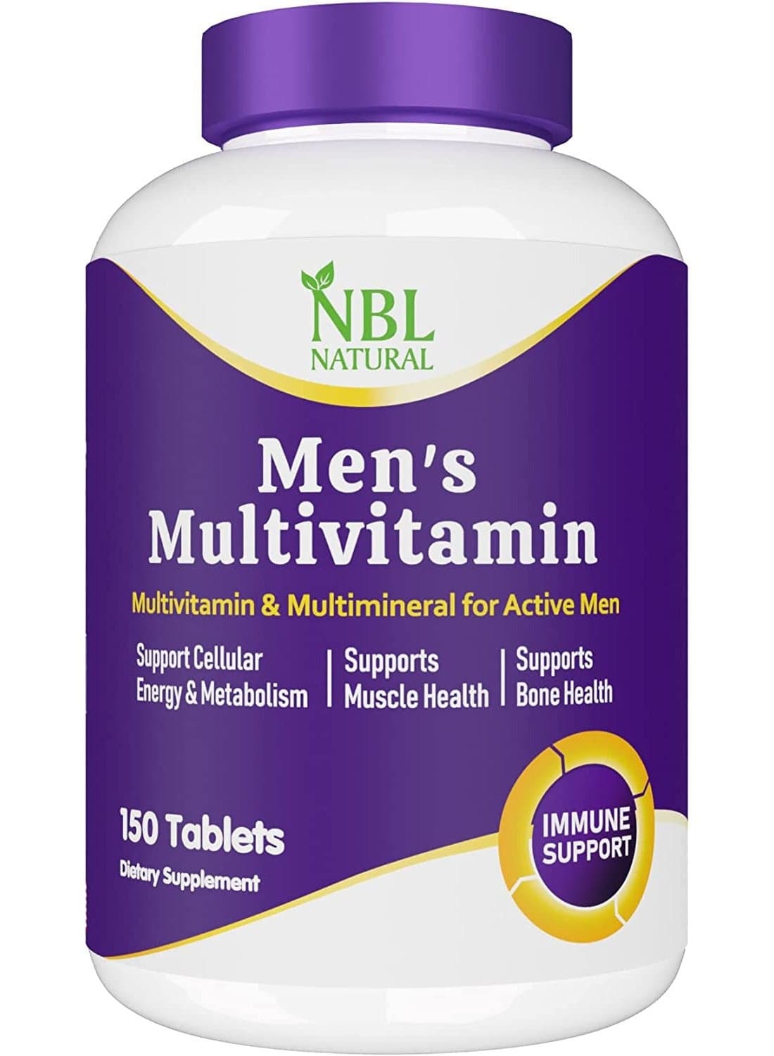 High Potency Multivitamin for Active Men Muscle Health Support Immune Support Energy and Metabolism Support 150 Tablets