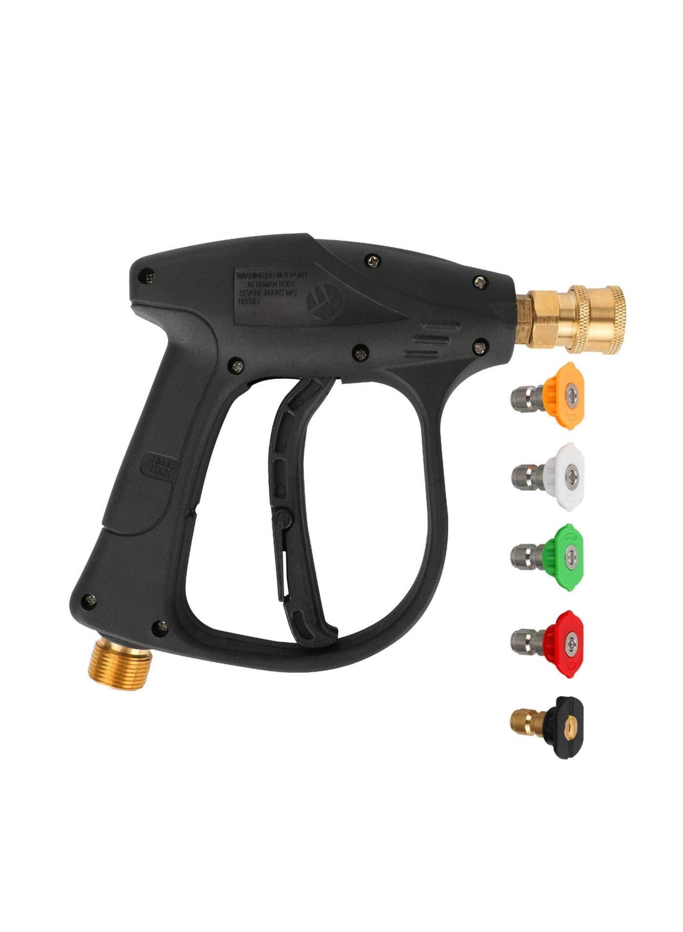 SYOSI High Pressure Washer Machine, 4350 PSI Short Pressure Washer Handle with 5 Pressure Washer Nozzle, Power Pressure Washer Wand, M22-14 Fitting Car Pressure Washer Kit