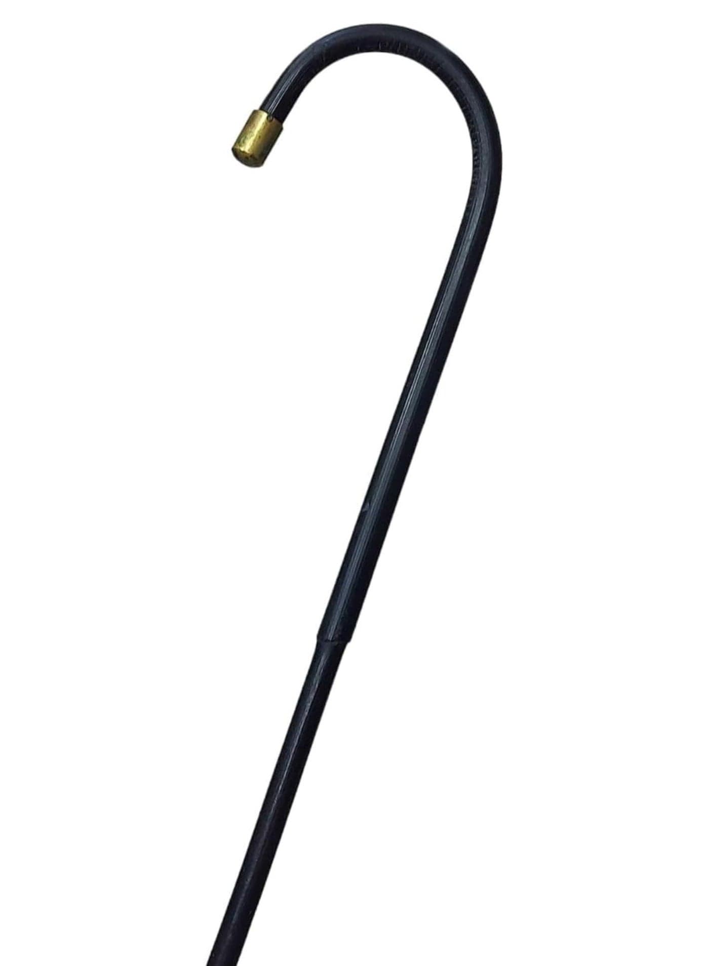 Alsaqer Premium Rattan Stick Bended for Arabs Party Stick | Arabic Traditional Dance Stick for National Day & Festivals (Khezran) | National Day Stick-Black / Beige