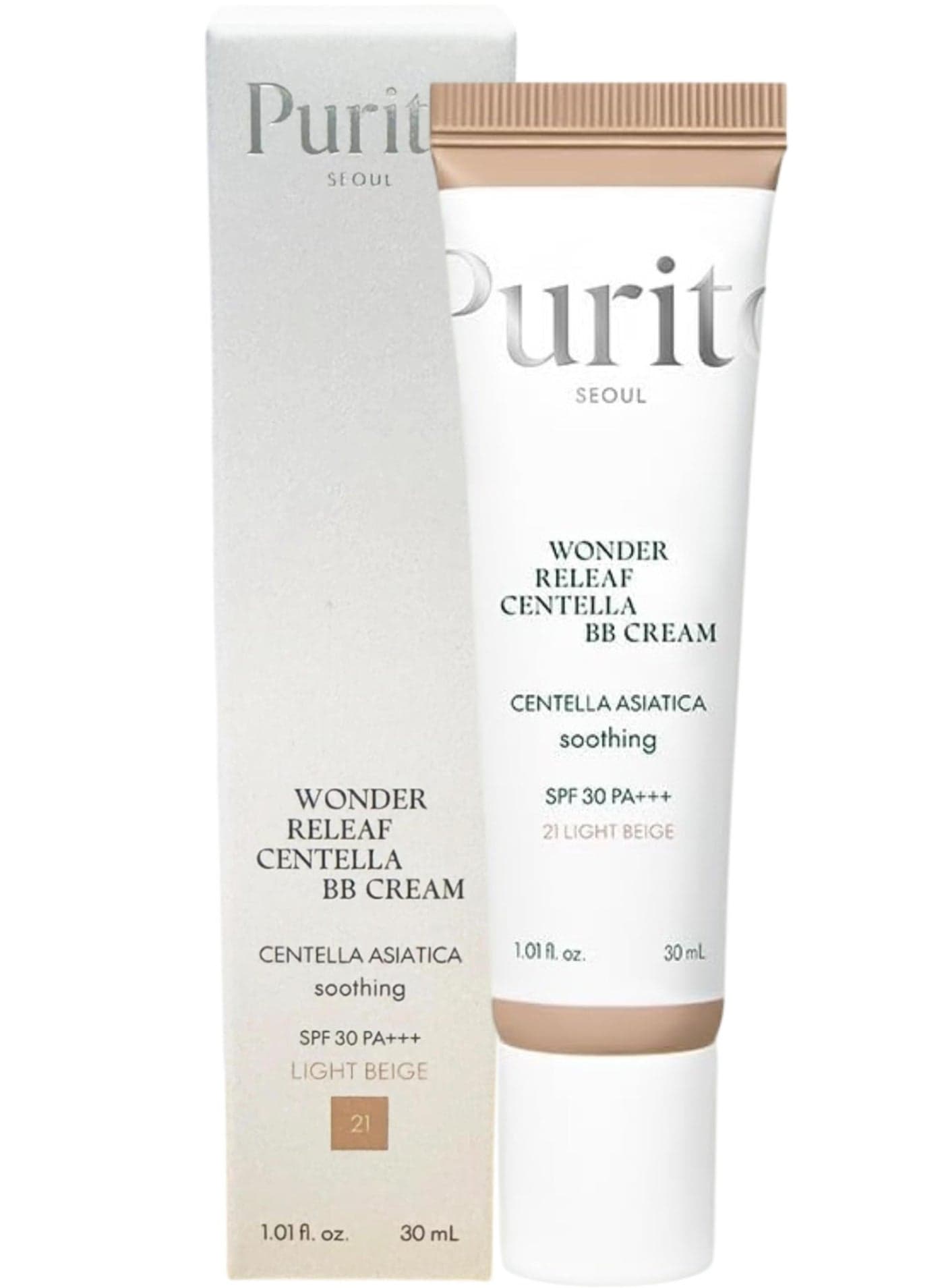 Wonder Releaf Centella BB Cream #21 Light Beige (30mL)
